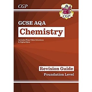 NEW! หนังสืออังกฤษ GCSE Chemistry AQA Revision Guide - Foundation includes Online Edition, Videos &amp; Quizzes