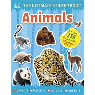 NEW! หนังสืออังกฤษ Ultimate Sticker Book Animals (Ultimate Sticker Book) [Paperback]