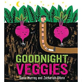 NEW! หนังสืออังกฤษ Goodnight, Veggies Board Book (Board Book) [Hardcover]