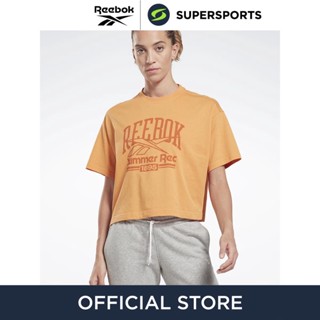 REEBOK Graphic Logo เสื้อออกกำลังกายผู้หญิง เสื้อกีฬา