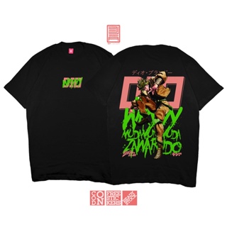 เสื้อยืด พิมพ์ลายอนิเมะ DJA Kaos DIO BRANDO MUDA MUDA WRYYY JOJO ZA WARUDO สําหรับผู้ชาย