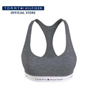 Tommy Hilfiger สปอร์ตบราผู้หญิง รุ่น UW0UW03820 P61 - สีเทา