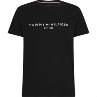 TOMMY HILFIGER เสื้อยืดชาย รุ่น MW0MW16171 สีดำ