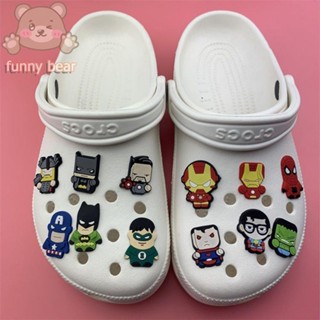 ตัวติดรองเท้า crocs ที่ติดรองเท้า crocsตัวติดรองเท้าหัวโต ตัวการ์ตูนติดรองเท้า ที่ติดรองเท้า ตุ๊กต♛☋Hole hole shoes flow