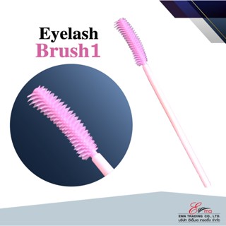 ⚡พร้อมส่ง⚡🇹🇭และส่งไว eyelash brush สีชมพู แปรงปัดขนตา หวีขนคิ้ว ชนิดหัวแปรงปลายซีก อ่อนนุ่ม อุปกรณ์แต่งหน้า