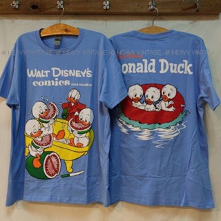 WALT DISNEY Donald duck เสื้อลายการ์ตูน ป้าย gildan