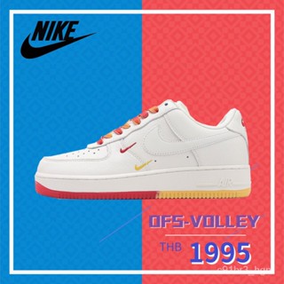 NIKE Air Force 107 Low QS "White/Sky Blue/Red/Philadelphia 76ers" รองเท้าผ้าใบหุ้มข้อ รองเท้าไนกี้ รองเท้าผู้หญิง