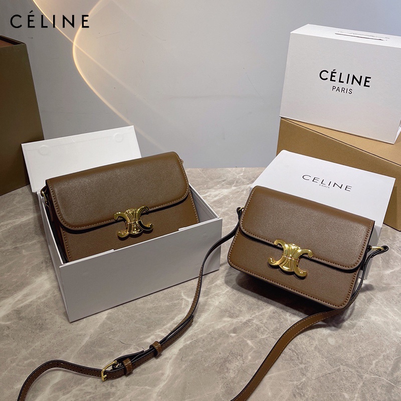 Celine Arc De Triomphe Double C Buckle Vintage Handbag Women s Fashion Temperament Shoulder Bag