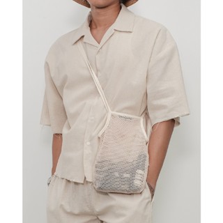 ✁✟❦SS22/12 Petite Net Bag in Natural | กระเป๋าผ้าตาข่าย สไตล์ซัมเมอร์ สีดิบธรรมชาติ