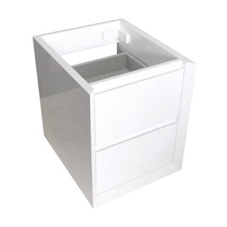 BASE UNIT FOR WASHBASIN 2 DRAWERS 40x48x48 CM. WHITE B040001G Shower Valve Toilet Bathroom Accessories Set Faucet Minima