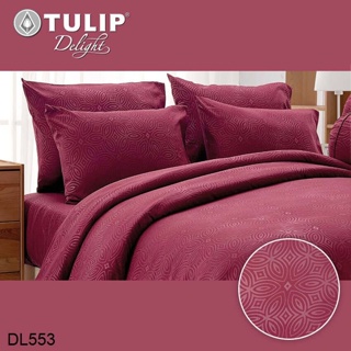 Tulip Delight ผ้านวม (ไม่รวมผ้าปูที่นอน) อัดลาย สีแดง RED EMBOSS DL553 #ทิวลิปดีไลท์ ผ้าห่ม