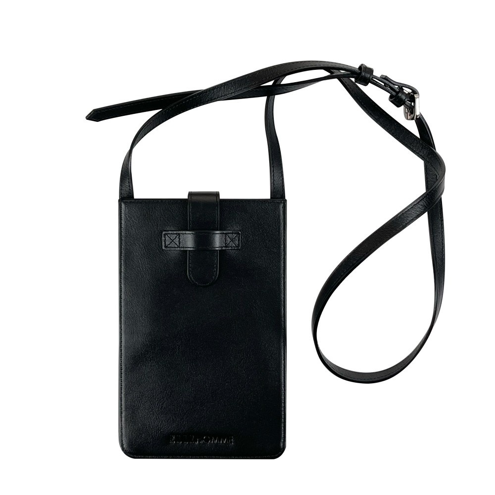 ELLE HOMME | กระเป๋าใส่โทรศัพท์หนังวัวแท้ สไตล์ Casual สะพายข้าง/คล้องลำตัว มีให้เลือก 3 สี | H8H387