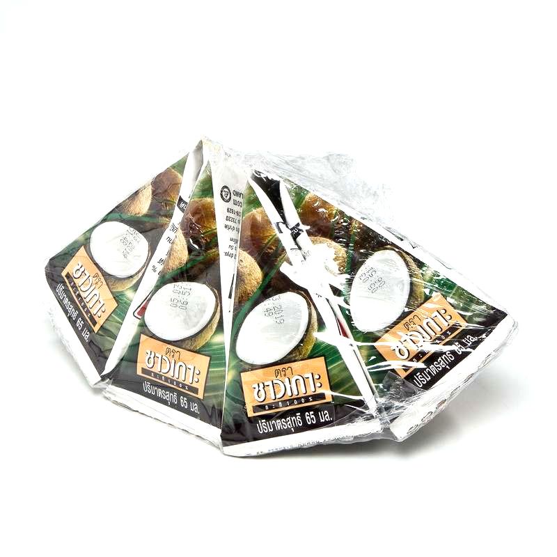 [พร้อมส่ง!!!] ชาวเกาะ กะทิ 100% 65 มล. x 8 กล่องChaokoh Coconut Milk 65 ml x 8 Boxes