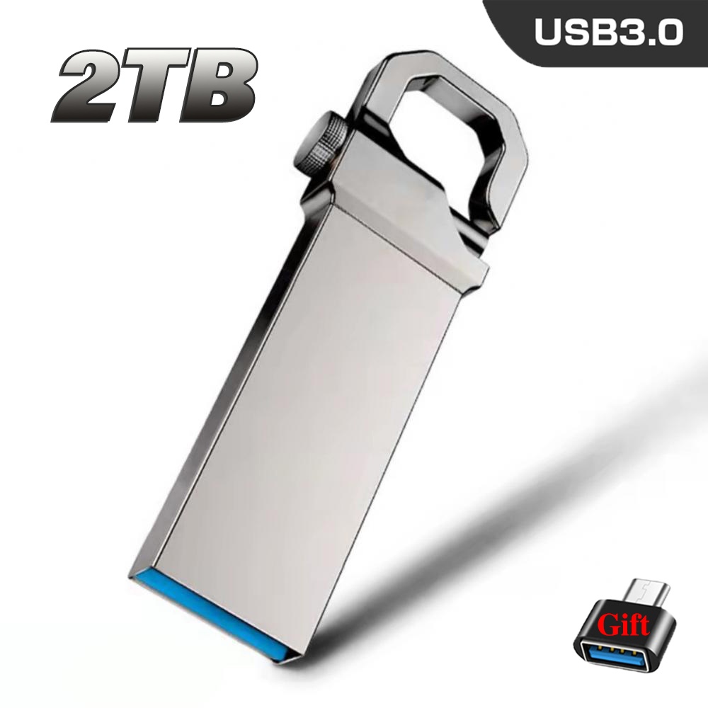 ❇❀▽New PEN DRIVE 2TB High Speed USB 3.0 Flash Drive 2TB Pendrive 2 in 1 Adpater U Disk 2TB Waterproof Mini Flash Drive B