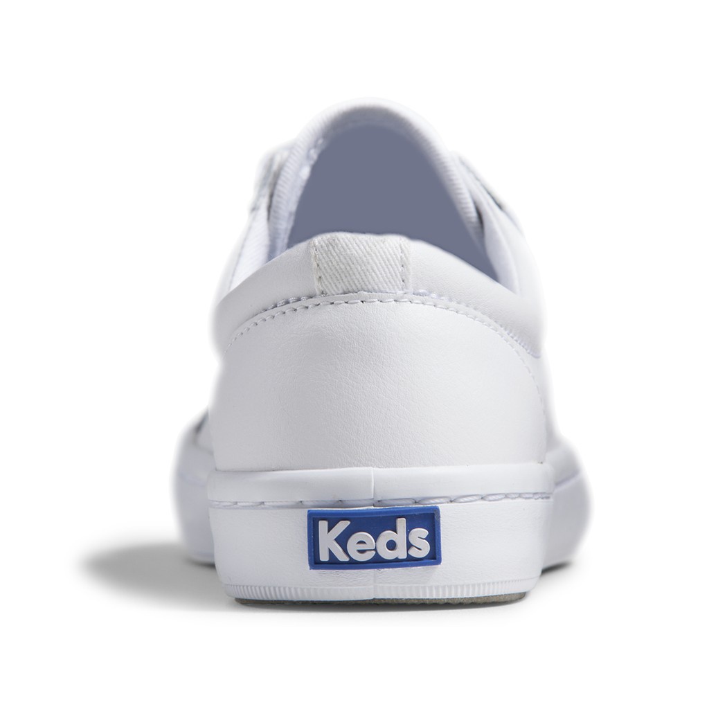KEDS รองเท้าผ้าใบหนัง แบบสวม รุ่น TIEBREAK LEATHER สีขาว ( WH57616 )