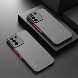 เคสกันรอยกล้อง ปุ่มสีผิวด้าน Case ViVO V27(5G) / ViVO V27Pro / V29(5G) เคสกันกระแทก เคส เคสโทรศัพท์ ซัมซุง เคสขอบนิ่ม