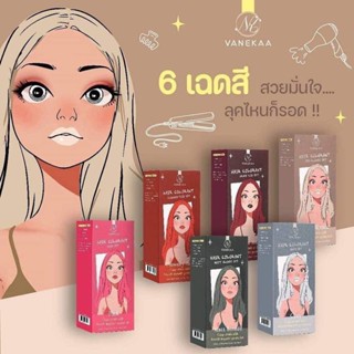 VANEKAA HAIR COLORANT ผลิตภัณฑ์เปลี่ยนสีผม มาพร้อมกับ 6 เฉดสี