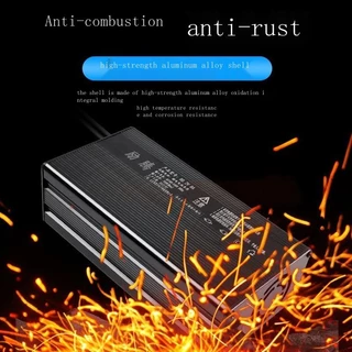เครื่องชาร์จแบตเตอรี่ลิเธียมไฟฟ้า อลูมิเนียม พลังงานสูง 48V60V72V8A10A15A