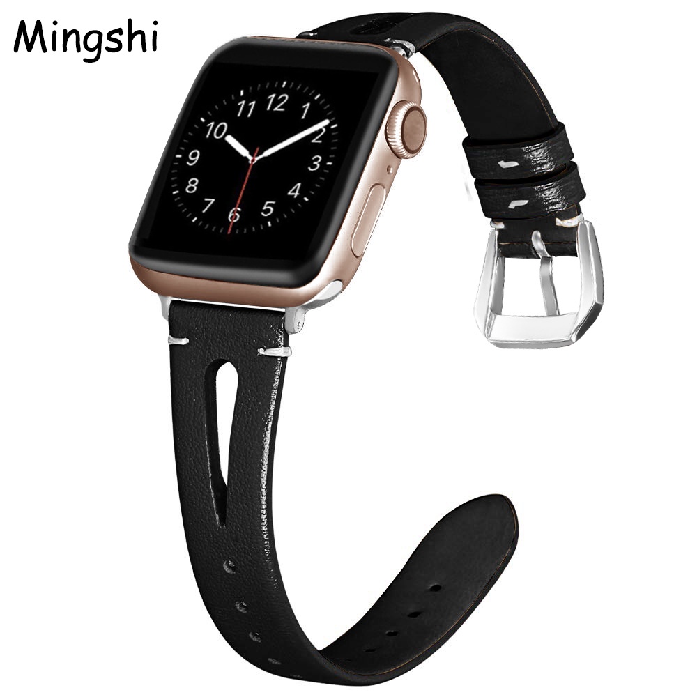 สายนาฬิกา applewatch นาฬิกาข้อมือสตรีหนัง PU สำหรับ Apple Watch 7 6 5 4 3 2 1 42mm 38mm 40MM 44MM สายนาฬิกาสำหรับ iWatch