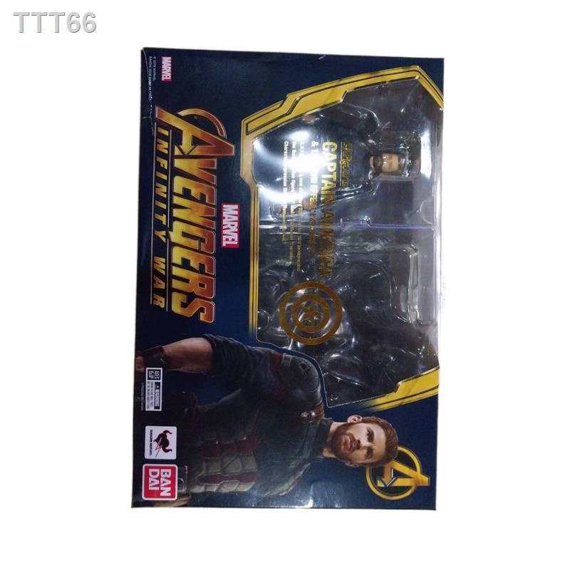 ▫ของแท้ มือ2 Authentic SH. Figuarts Captain America  SHF Mavel avengers infinity war action figure กัปตันอเมริกา
