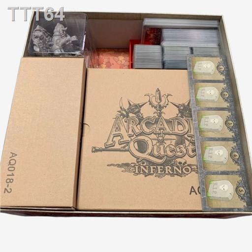 ✢◆◕[Plastic]  Arcadia Quest/ Inferno Board Game: Organizer - ชุดกล่องจัดเก็บอุปกรณ์สำหรับเกมอาคาเดีย เควส/ อินเฟอร์โน่