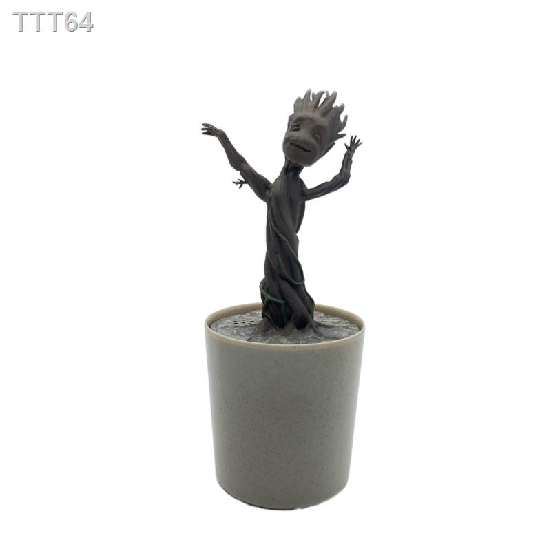 ♚✑GUARDIANS of the GALAXY Baby GROOT Electric Dance bluetooth speaker  sing and dance Figure 18cm