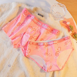 กางเกงชั้นใน#🔥Hot sale🔥Underwear โค้ดส่วนลด 5% สำหรับซื้อ 2 ชิ้น 【Couple style】Sweetheart Little Pink Bear~กางเกงชั้นใ