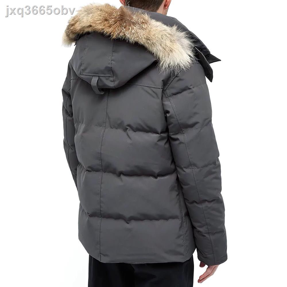♘◐™Canada Goose Wyndham Classic Fit Down Jacket for Men in Graphite - 3808M-66