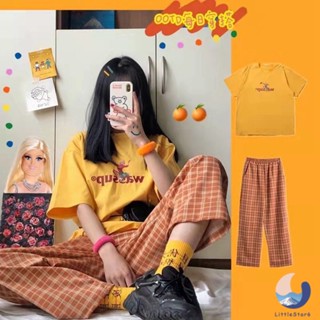 🥰ชุดเซ็ผู้หญิง ชุดเซ็ท เสื้อกาเกง ชุดเซ็ตเสื้อกางเกง Womens pajamas【LittleStar6】