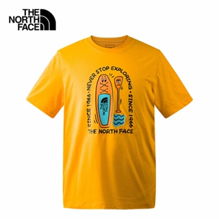 THE NORTH FACE  U FOUNDATION WATER S/S TEE - AP - SUMMIT GOLD เสื้อยืดแขนสั้นUnisex