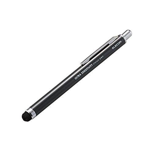 Elecom P-Tpcnbk ปากกาทัชสกรีน เคาะสมาร์ทโฟน Ipad Android ใช้ในสีดําได้
