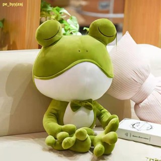 🍠stop🍠น่ารักห้อยขาตุ๊กตากบสีเขียวตุ๊กตาหมอนนอนตุ๊กตา