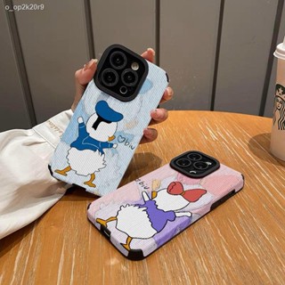 ∋Apple ดัดแปลงเครื่อง XR เป็น 14Pro เคสโทรศัพท์มือถือ Donald Duck XR เป็น 13Pro