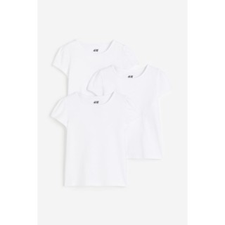 H&amp;M  Girl 3-pack puff-sleeved tops 1126098_1