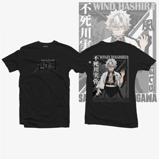 เสื้อยืด สะดวกสบาย ♂☃☏เสื้ออนิเมะ Demon Slayer - Sanemi Shinazugawa เสื้อยืดแขนสั้นพิมพ์ลายตัวละครอนิเมะใหม่ล่าสุด