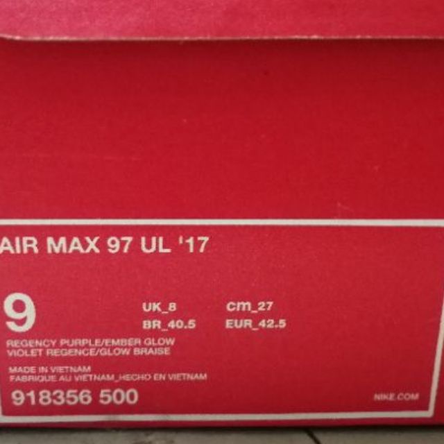 ☌▥ร้องเท้า Nike AIR MAX 97 UL17รองเท้าผ้าใบ nike แท้100% ผู้ชาย ผู้หญิง