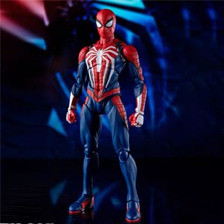 ♛◐﹉SHF Marvel Avengers PS4 เวอร์ชั่นเกม Spider-Man ของเล่นเด็กตุ๊กตาโมเดลตุ๊กตา