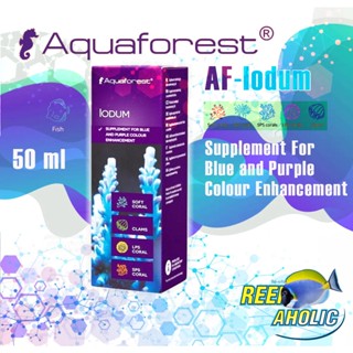 Aquaforest Iodum 50 ML ไอโอดัม ขาดไม่ได้สำหรับตู้ทะเล อยากให้ม่วงให้ฟ้ามาจุติ อย่าลืมเค้าสิ อาย โอ  ดำ