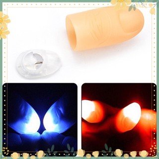 [YZY] โคมไฟสวมนิ้วโป้ง LED เรืองแสง สําหรับเล่นมายากล 2 ชิ้น
