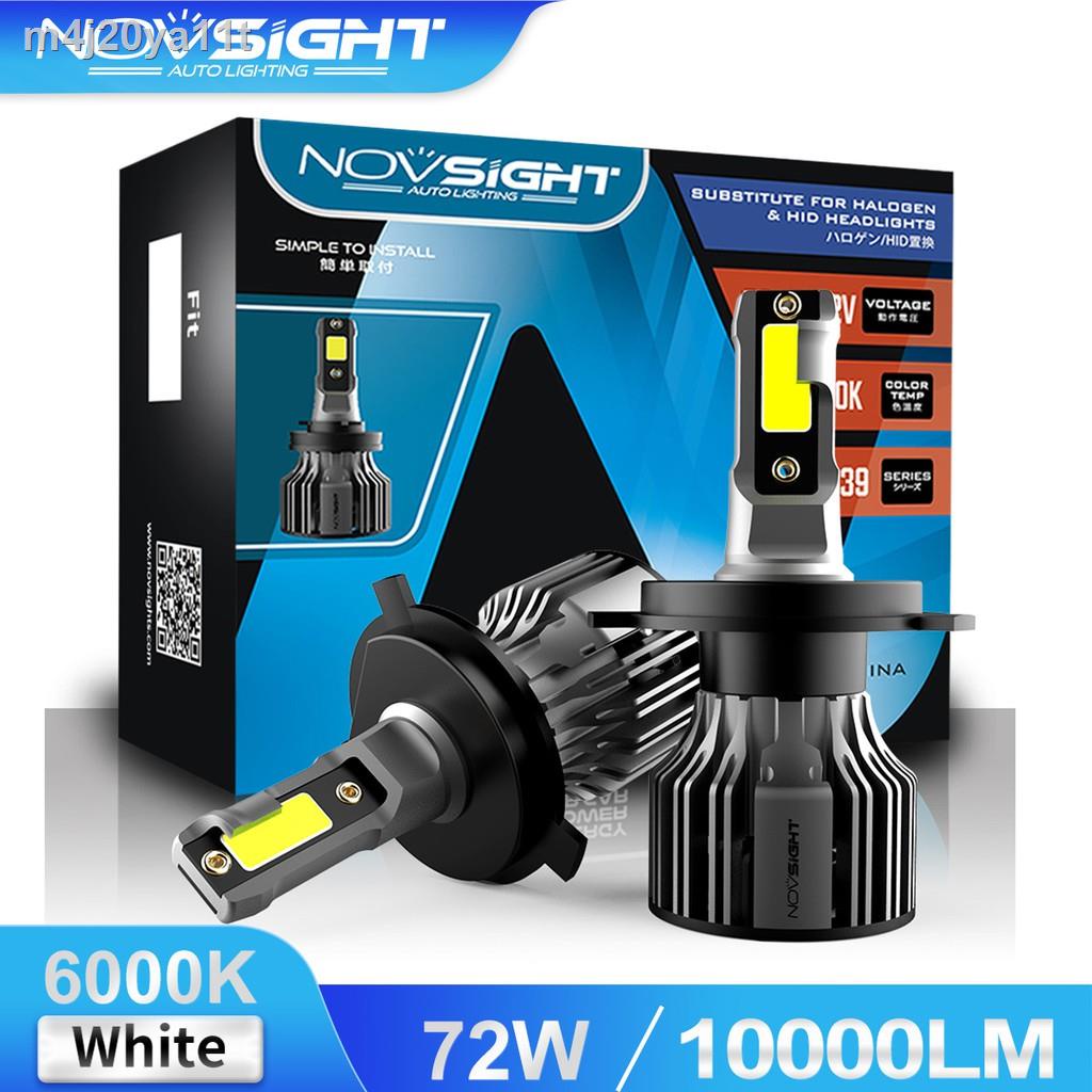 Novsight N39 H4 H11 9012 880 881 H7 H3  Mini Car LED Headlight 72W 10000LM 6000K White Light Car Lig
