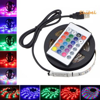 Hhl_ สายไฟ Led 0.5 1 2 3 5 ม. Dc5V Usb ยืดหยุ่น 5050 Smd 24 คีย์ Rgb