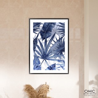 CHIC REPUBLIC SHADE OF BLUE-A/50x70,ภาพติดฝาผนัง - สี หลากสี