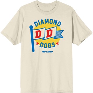 Ted Lasso Diamond Dogs Flag Mens Natural Graphic Tee