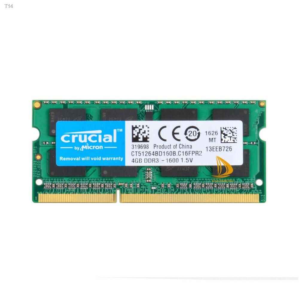 Crucial 2RX8 8GB 4GB DDR3L DDR3-12800L 12800S 10600S 8500S Laptop Memory RAM