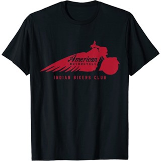 เสื้อยืดวินเทจ American Motorcycle Indian Bikers Club Biker ของขวัญ