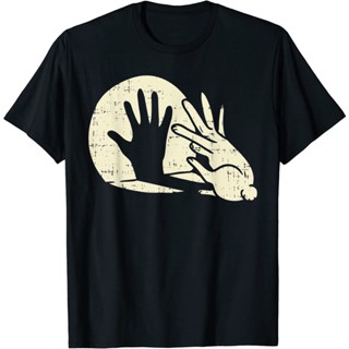 เสื้อยืดกระต่ายตลก Animal Bunny Lover Shadow Play Pun ของขวัญ