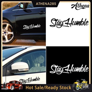 🚀Stay Humble Sticker Racing รถยนต์กายหน้าต่าง Decal ตกแต่งตัวอักษรอย่างง่าย