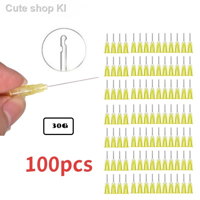 100pcs 30GA Dental Endo Irrigation Needle Tip Root Canal Irrigation Needle double port Irrigation Ne