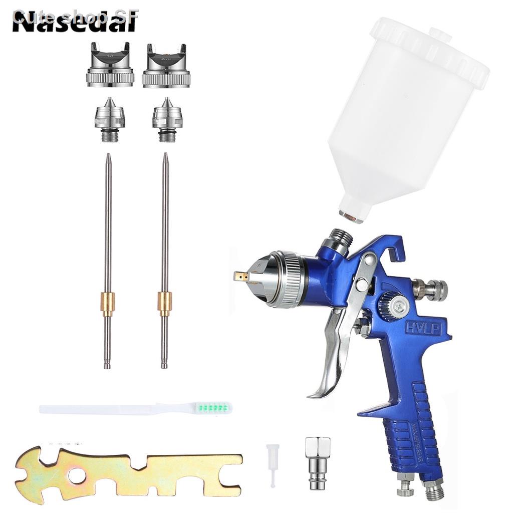 Nasedal H827 HVLP Sprayer Car Wall Painting Tool Mini Furniture Paint Airbrush 1.4/1.7/2.0mm Nozzle 