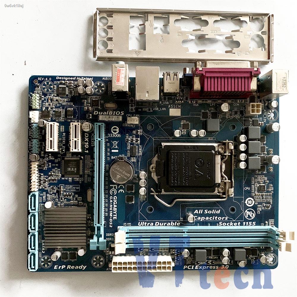Gigabyte GA-H61M-DS2  motherboard H61M H61 B75  DDR3 16GB LGA 1155  mainboard USED